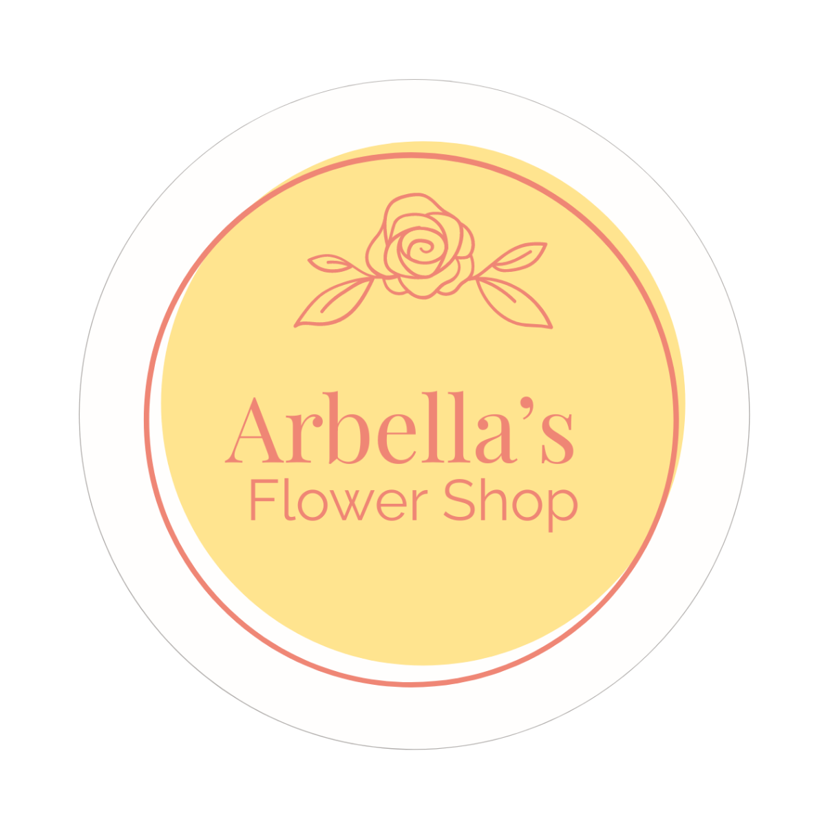 Free Floral Sticker  Template