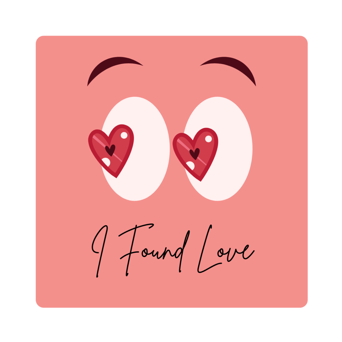 Free Love Sticker Template