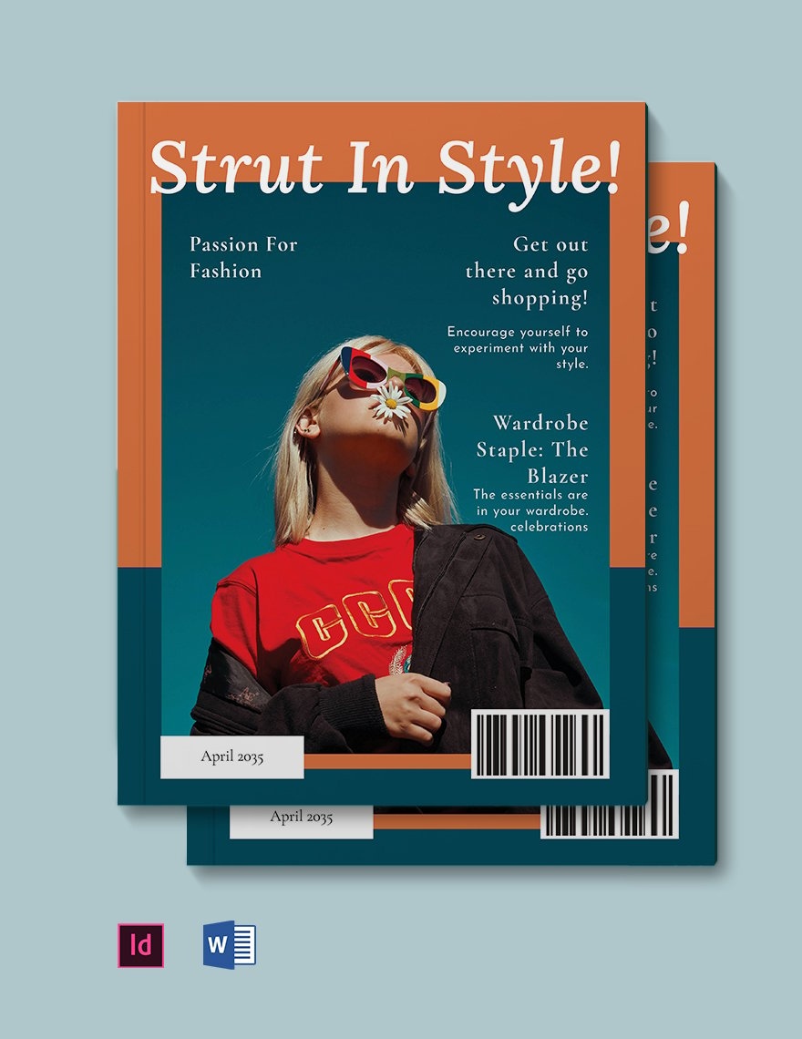 Fashion Zine Template in Word, InDesign