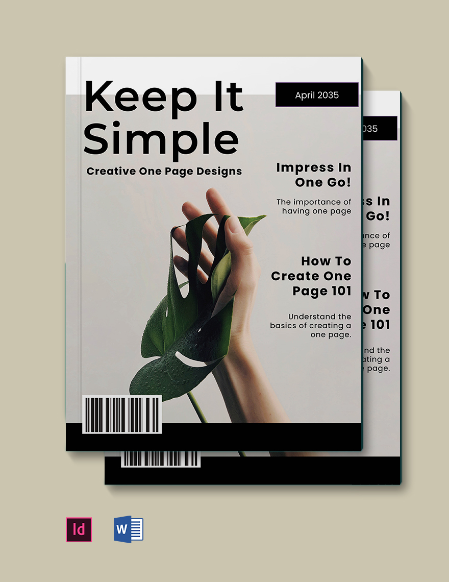 Zine in InDesign FREE Template Download