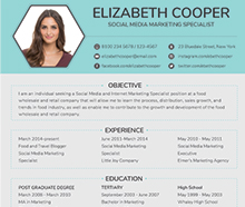 media cv template
