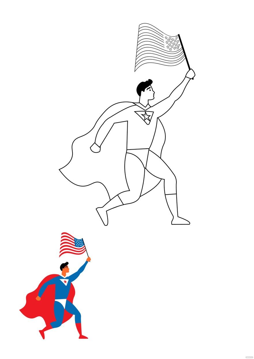 Disney 4th Of July Coloring Page Template