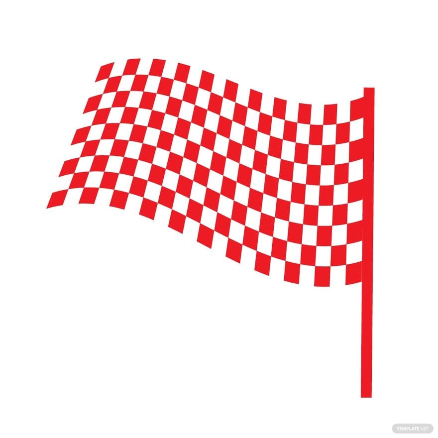 Red Checkered Flag Clipart