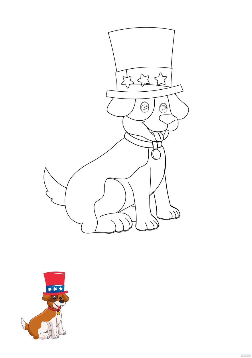 Free Snoopy 4th Of July Coloring Page in PDF, JPG