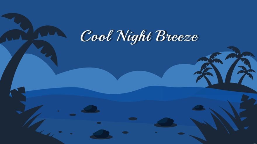 Free Night Beach Wallpaper