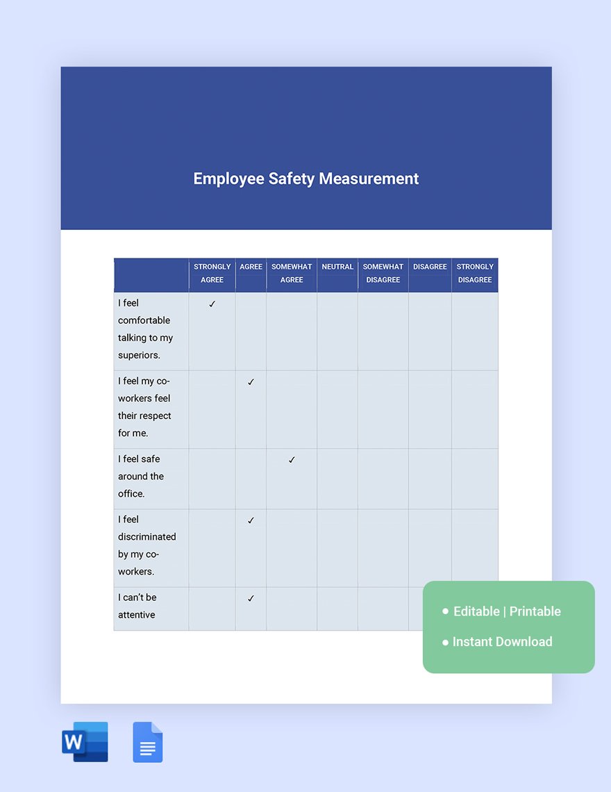 7 Point Likert Scale Template