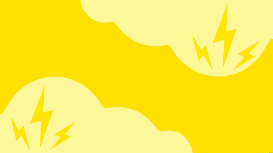 Yellow Lightning Background