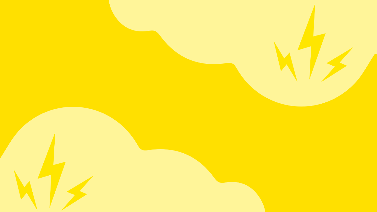 Yellow Lightning Background Template