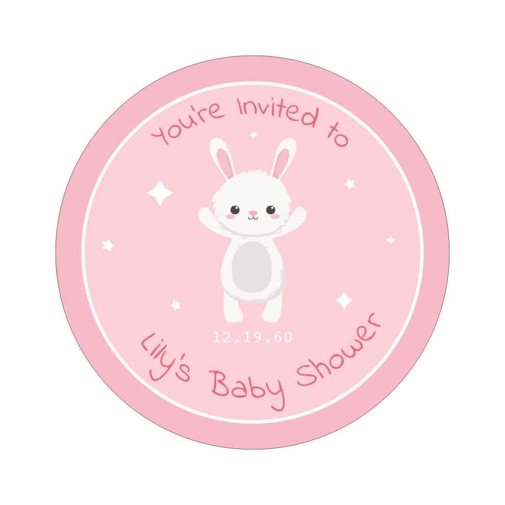 Baby Shower Sticker Template
