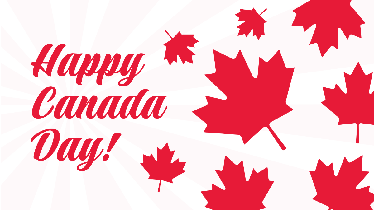 Free Happy Canada Day Wallpaper Template