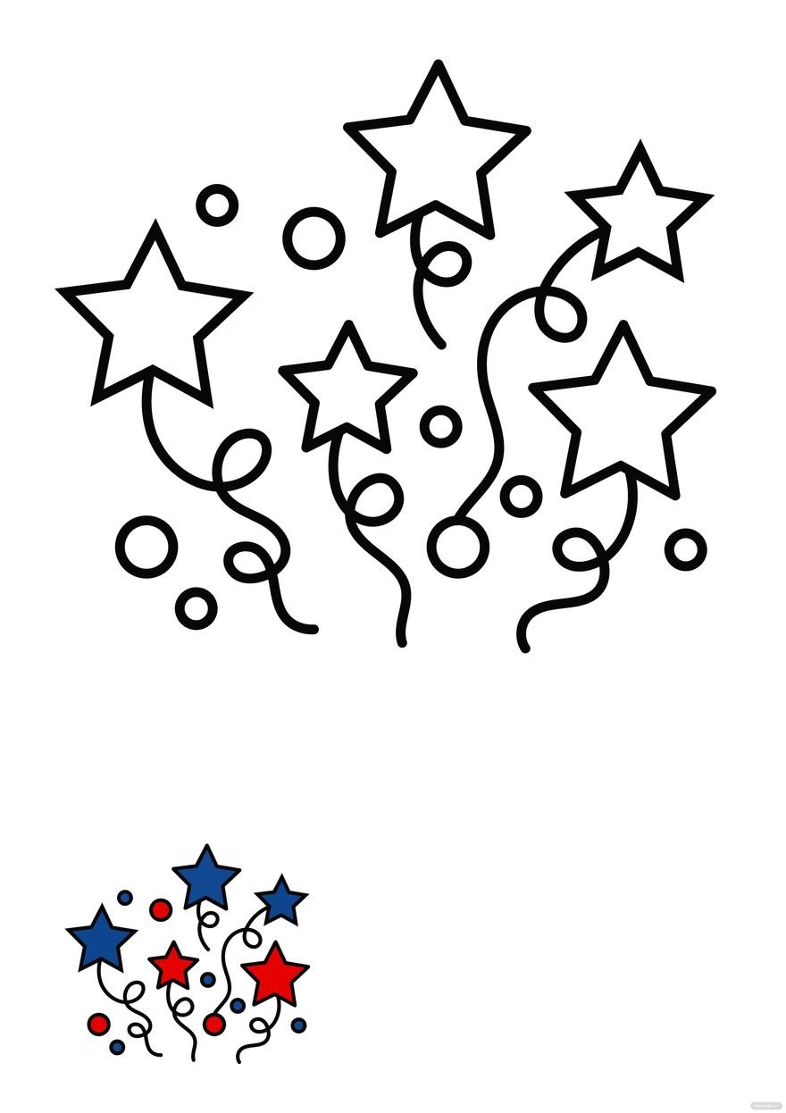 4th Of July Coloring Page For Sunday School
