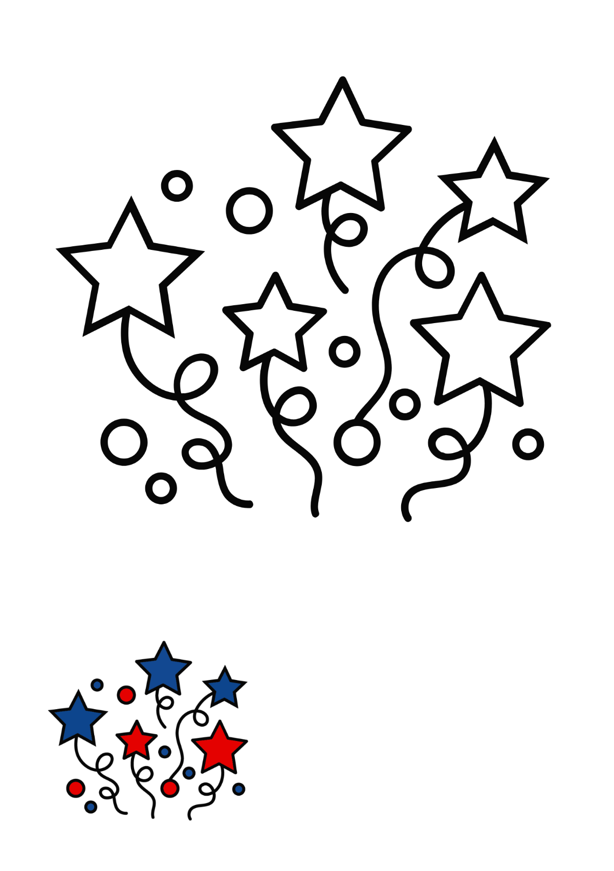 4th Of July Coloring Page For Sunday School