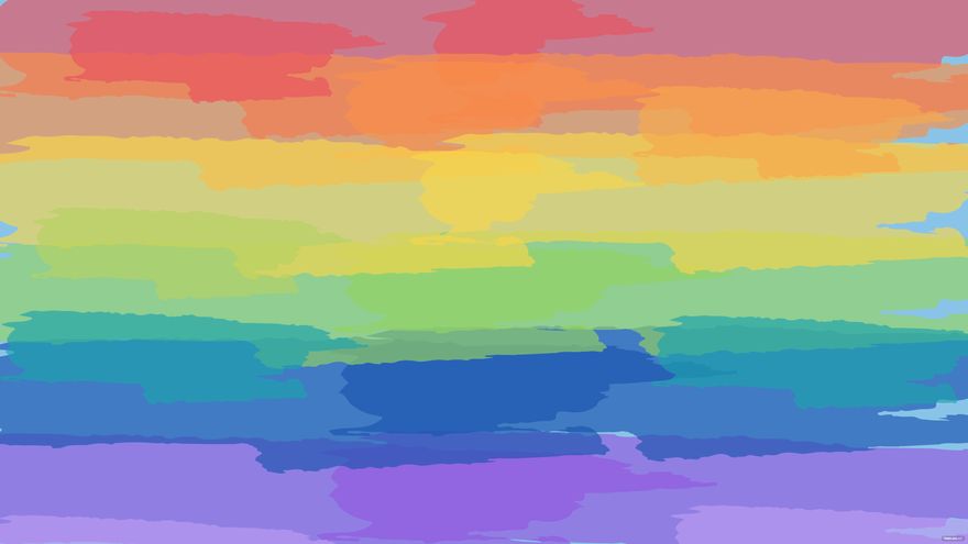 Rainbow Watercolor Background
