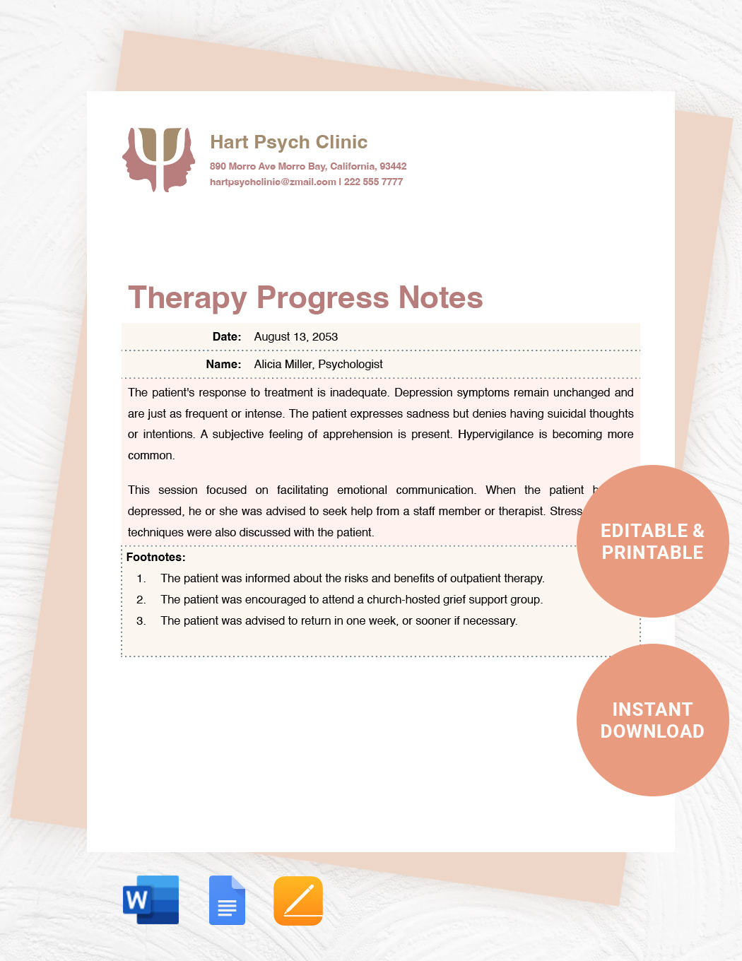 Landscape Digital Note Taking Template - Download in Word, Google Docs ...