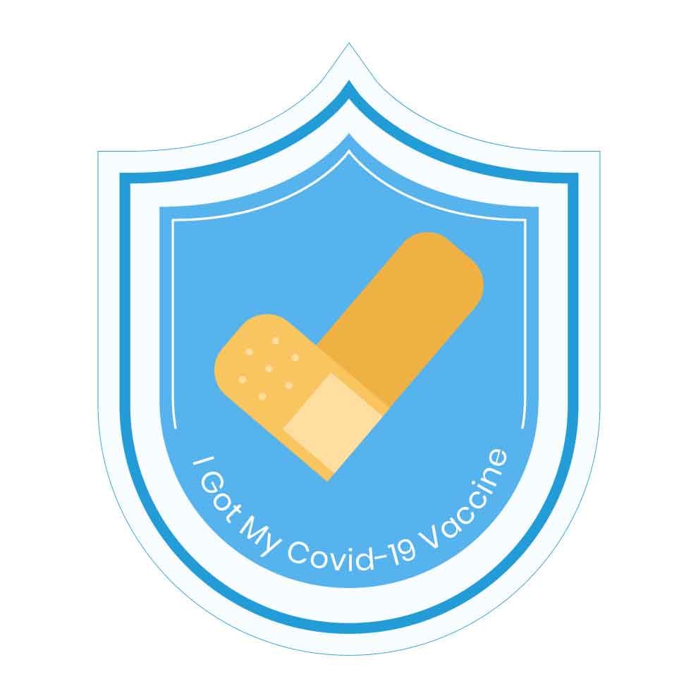 Free Covid Vaccine Sticker Template in Word, Illustrator, PSD, Apple Pages