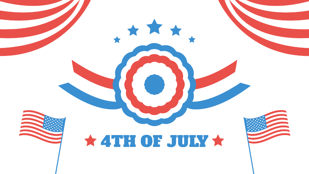 Free Transparent 4th Of July Background Template