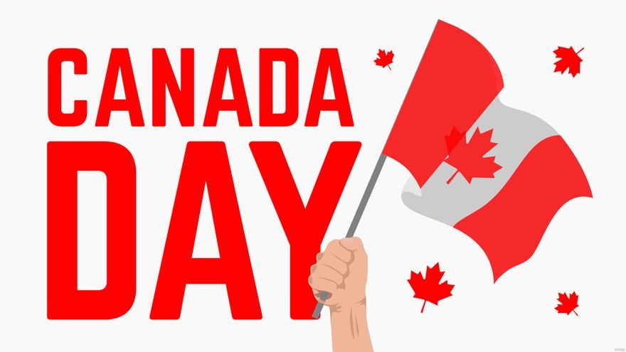 Free Canada Day Flag Wallpaper in Illustrator, EPS, SVG, JPG, PNG