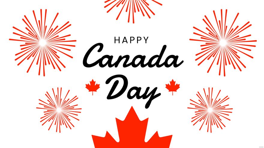 Free Canada Day Fireworks Wallpaper in Illustrator, EPS, SVG, JPG, PNG