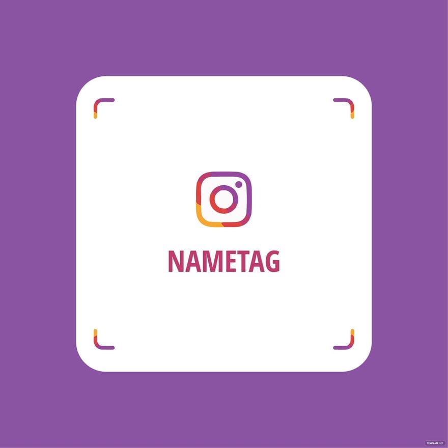 Free Instagram Name Tag Clipart