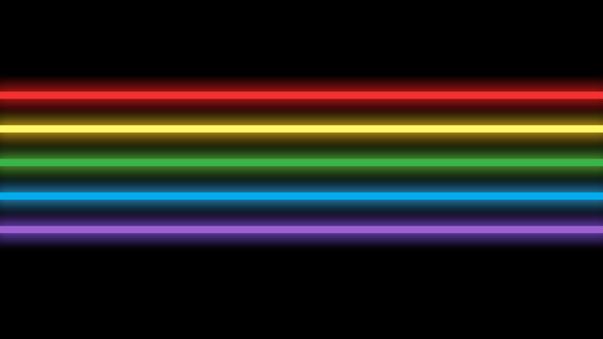 Neon Rainbow Background Template