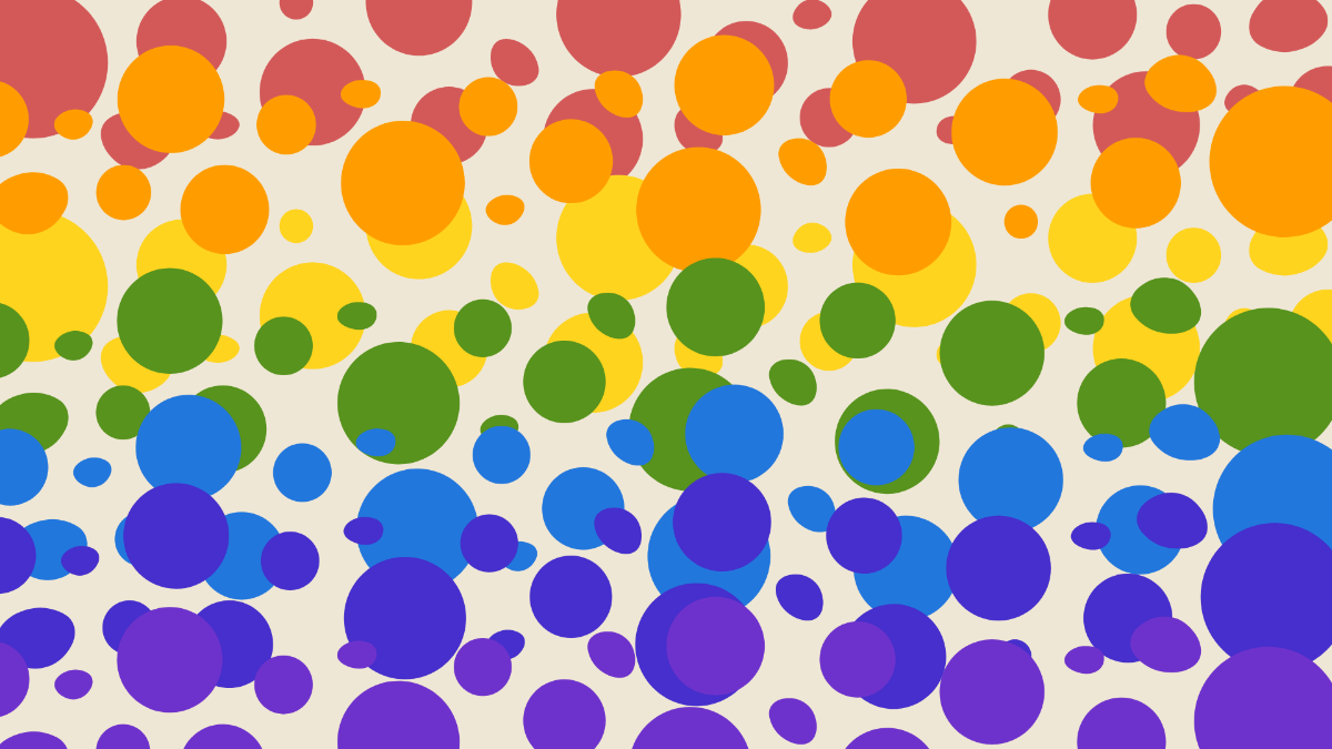 Rainbow Dots Background Template