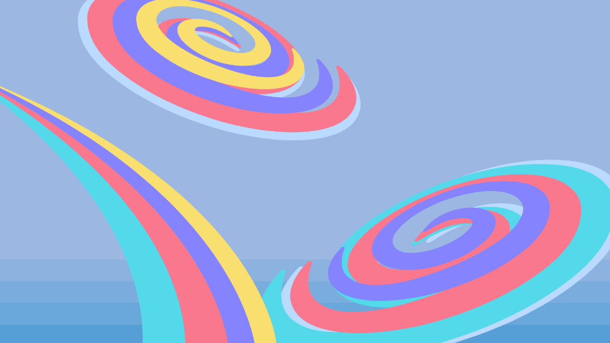 Rainbow Swirl Background Template