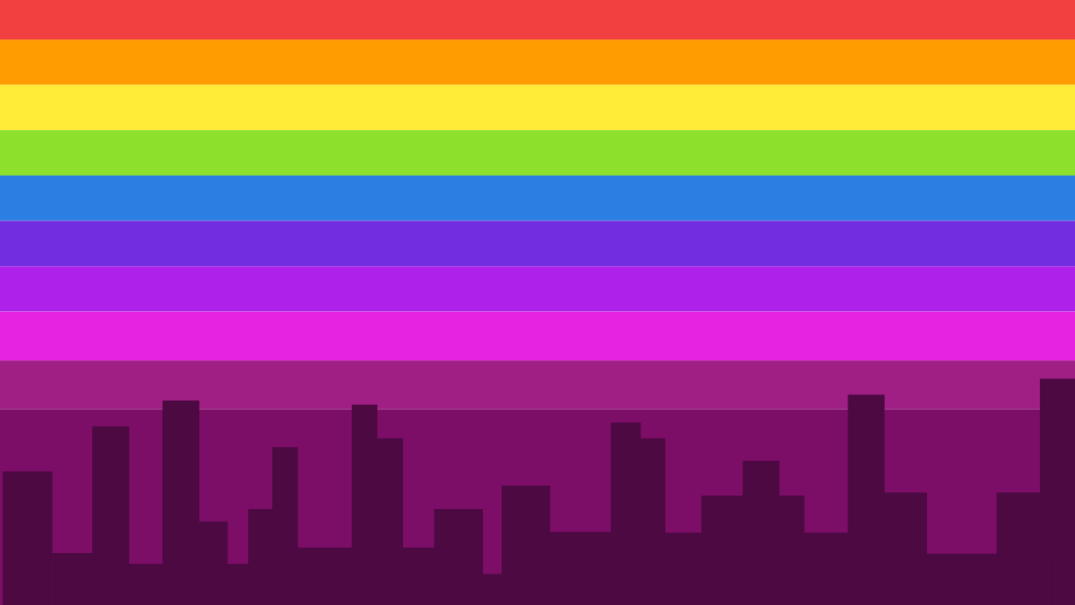 Rainbow Stripes Background Template