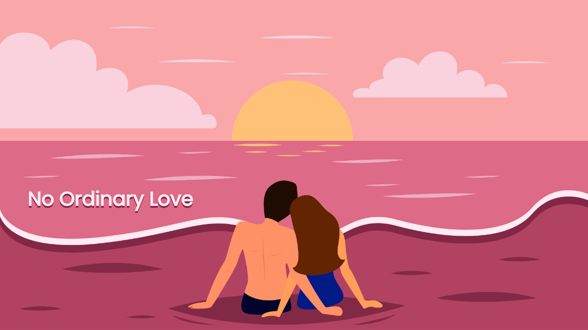 Love Beach Wallpaper Template