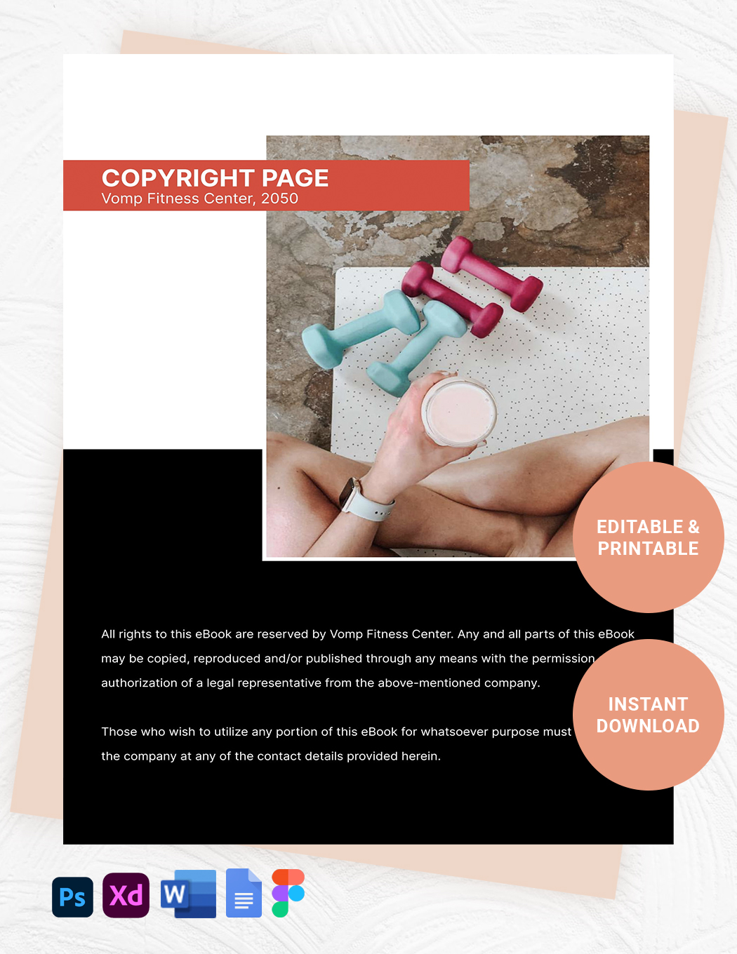Free Fitness eBook Template to Edit Online