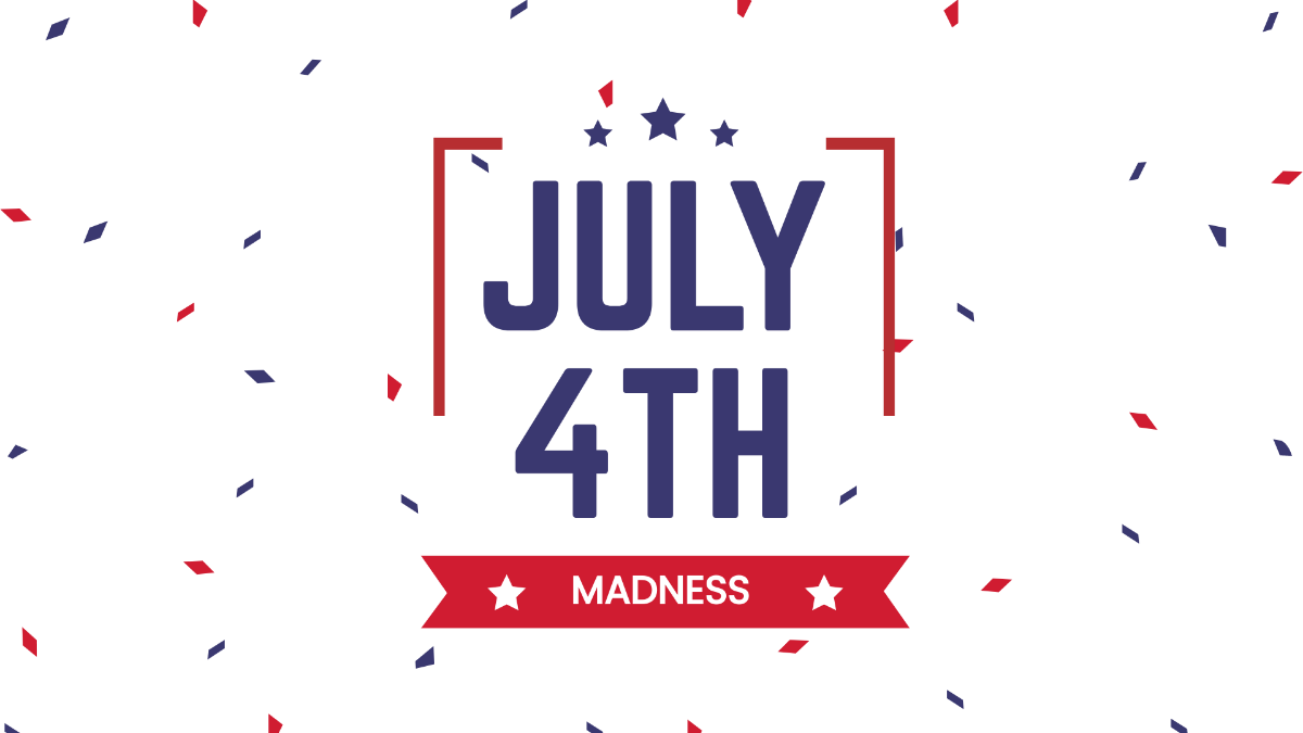 Free 4th Of July Glitter Wallpaper Template