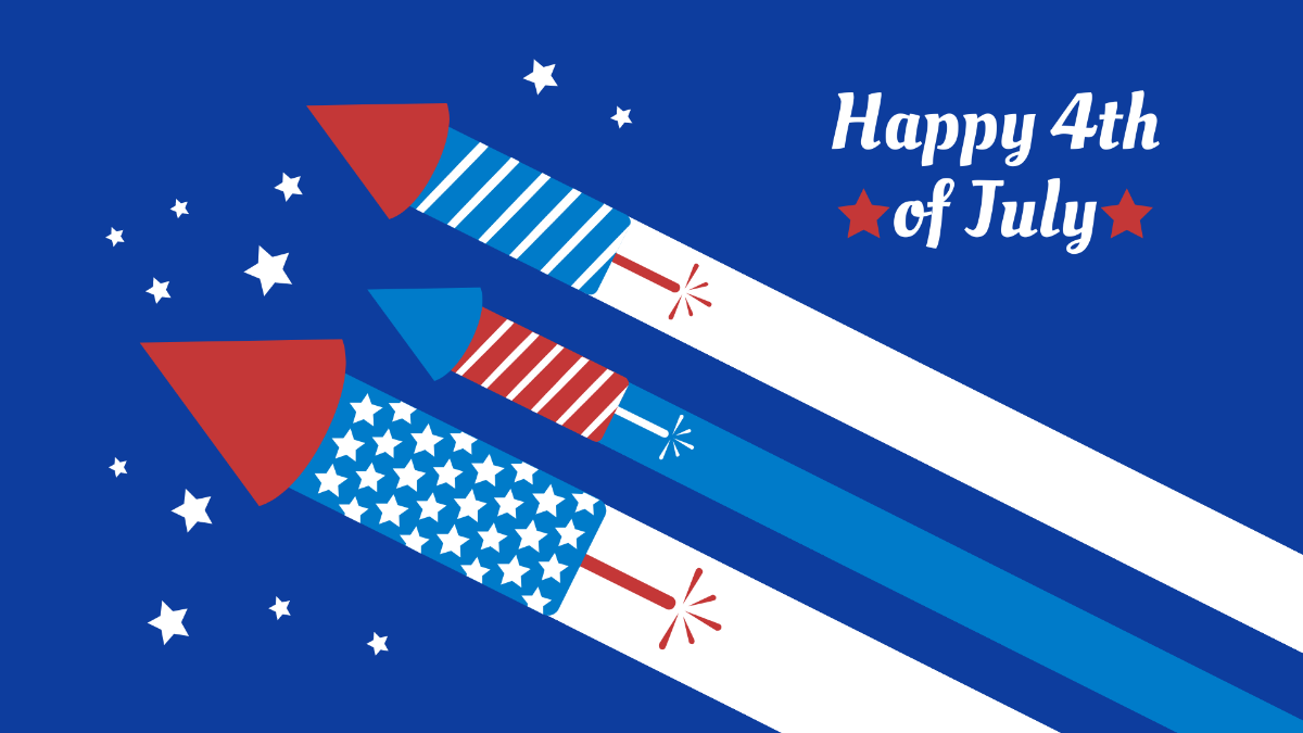 Happy 4th Of July Background Template
