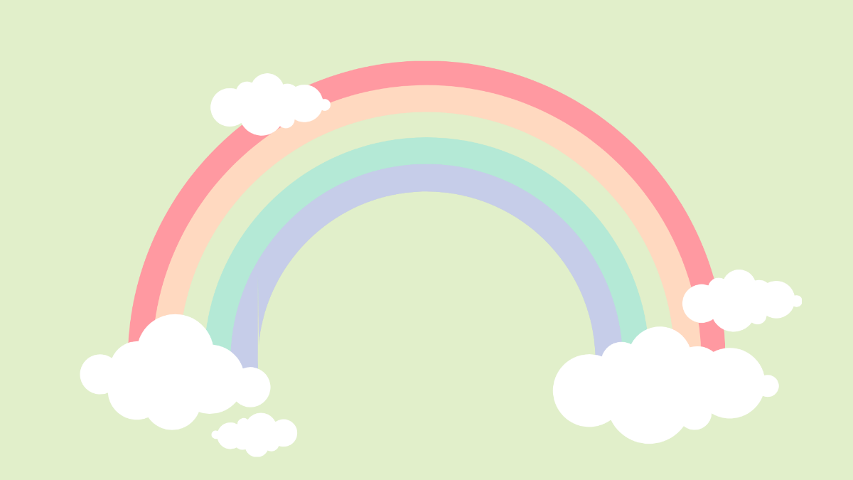 Pastel Rainbow Background Template