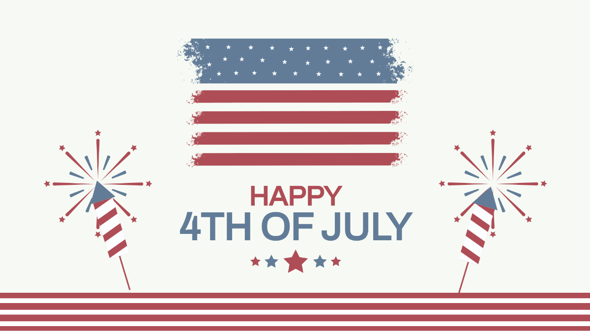 Free Rustic 4th Of July Background Template