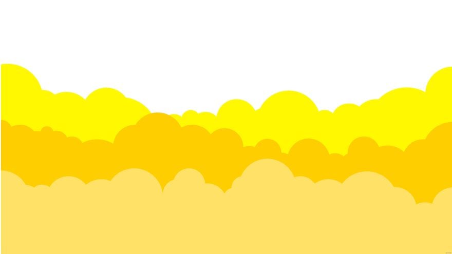 Yellow Cloud Background - EPS, Illustrator, JPG, PNG, SVG 