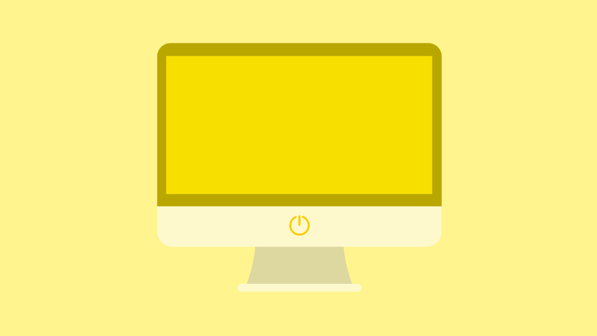 Yellow Desktop Background Template