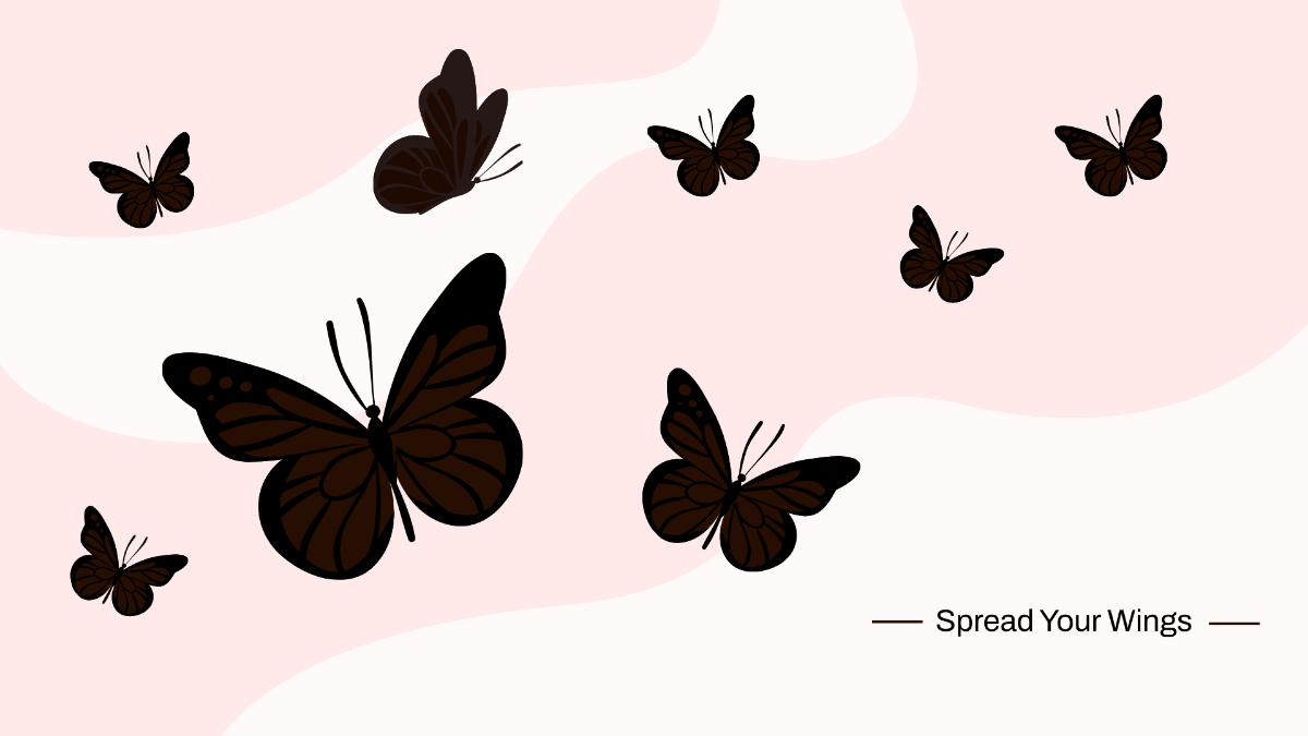 Free Black Butterfly Wallpaper Template