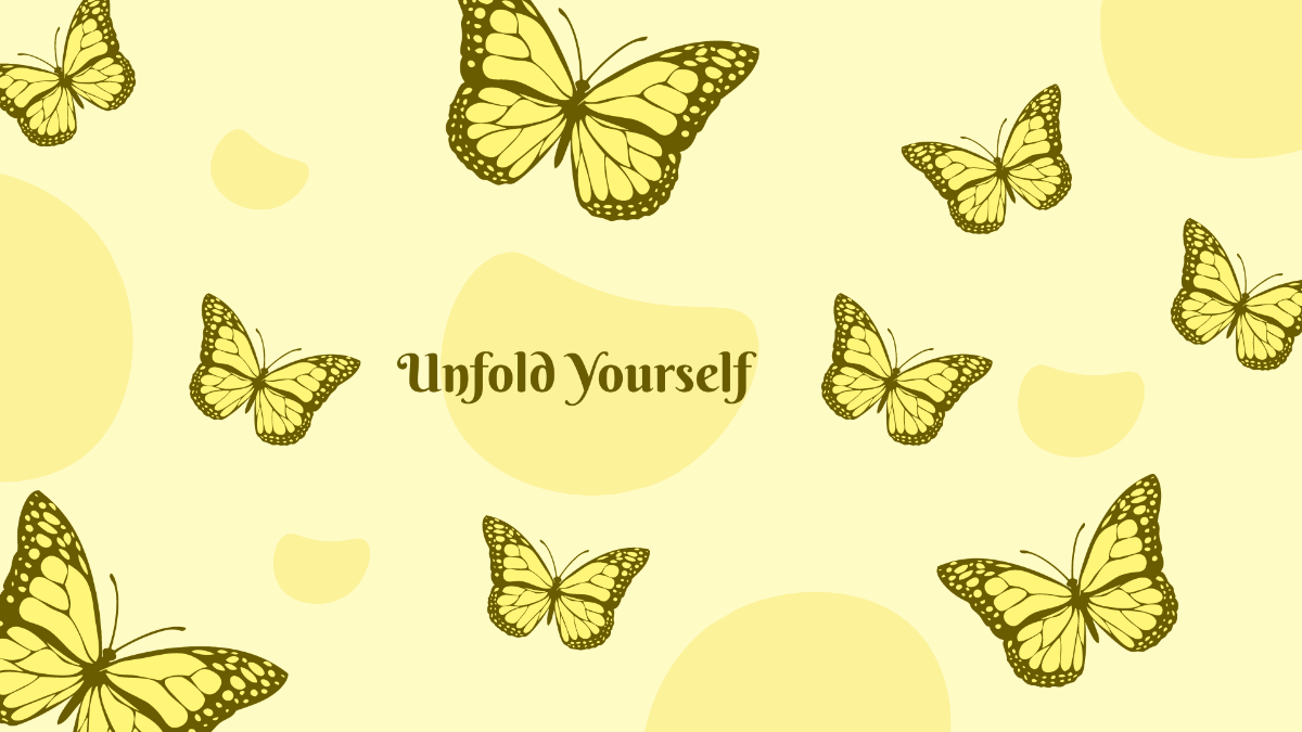 Yellow Butterfly Wallpaper Template