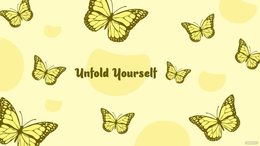 Yellow Butterfly Wallpaper - JPG 