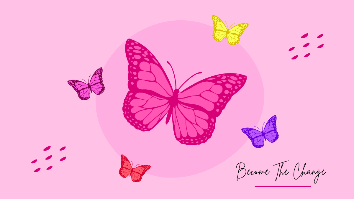 Butterfly Desktop Wallpaper Template