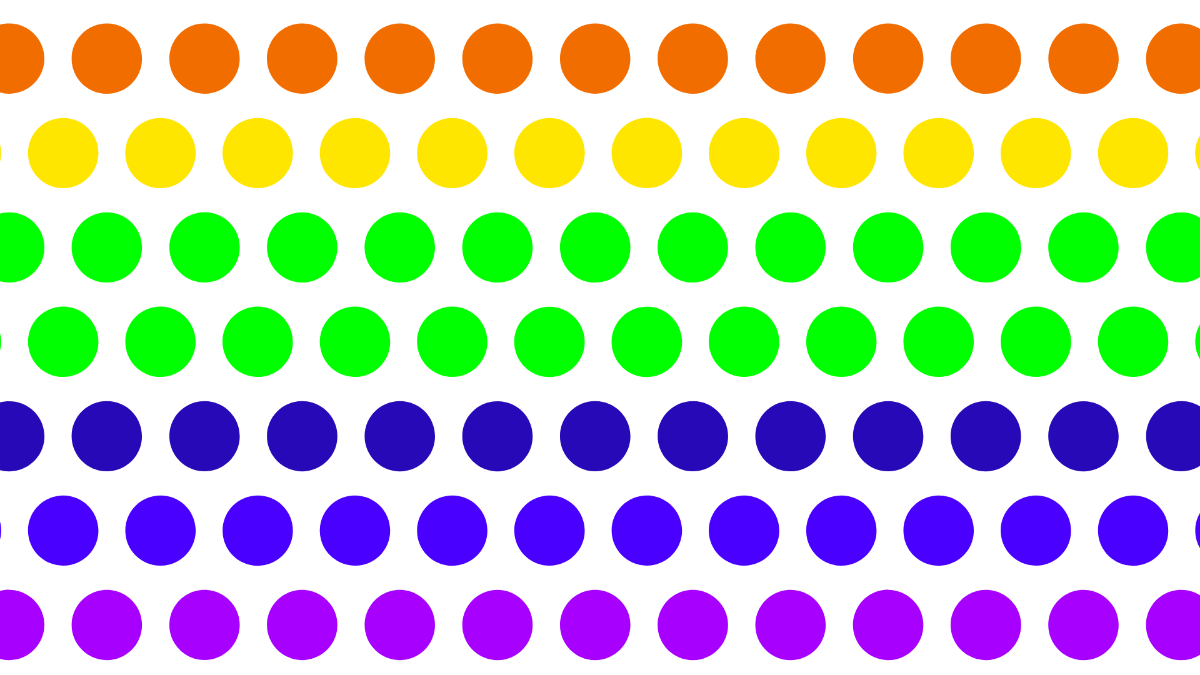 Rainbow Polka Dot Background Template
