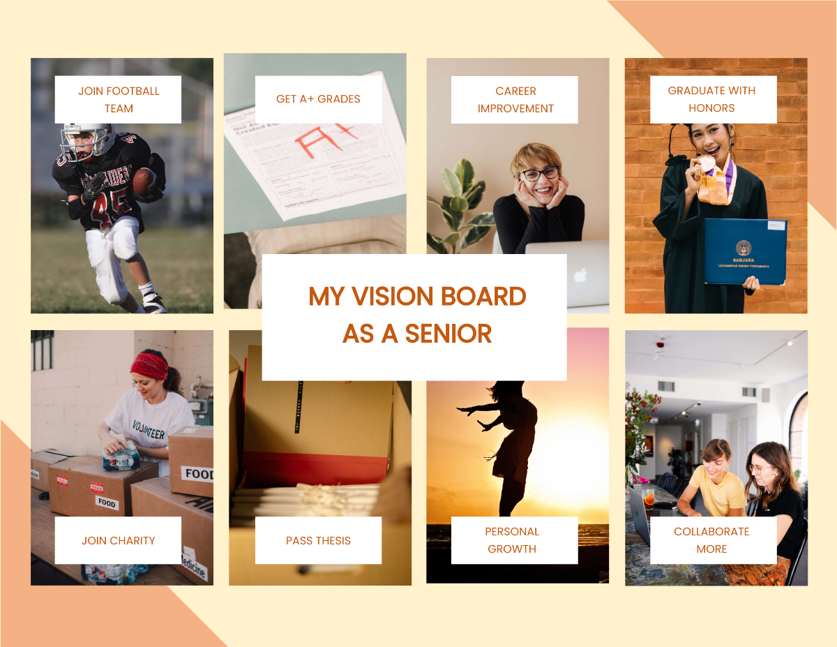 Student Vision Board Template