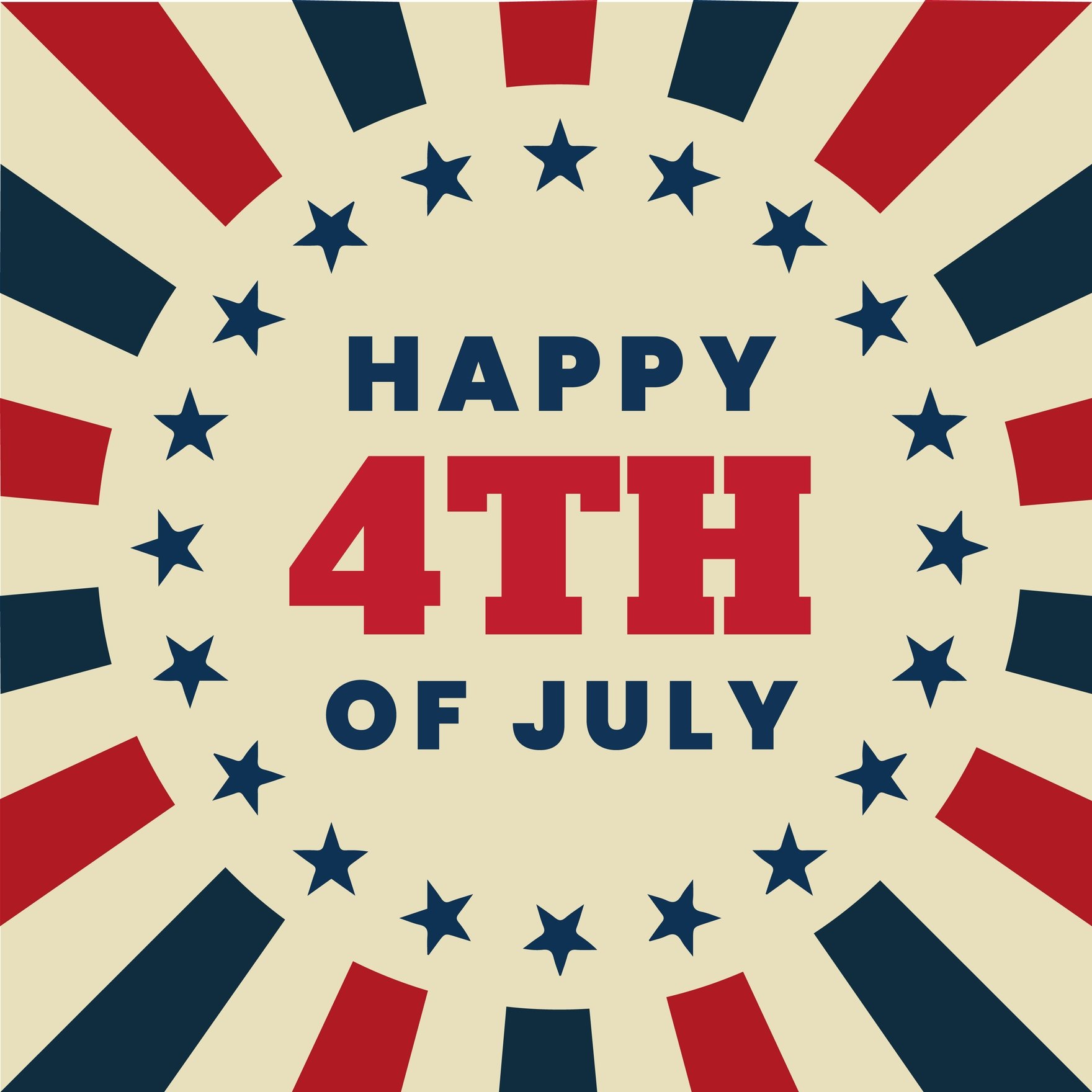 Retro 4th Of July Gif in Illustrator, EPS, SVG, JPG, GIF, PNG, After Effects