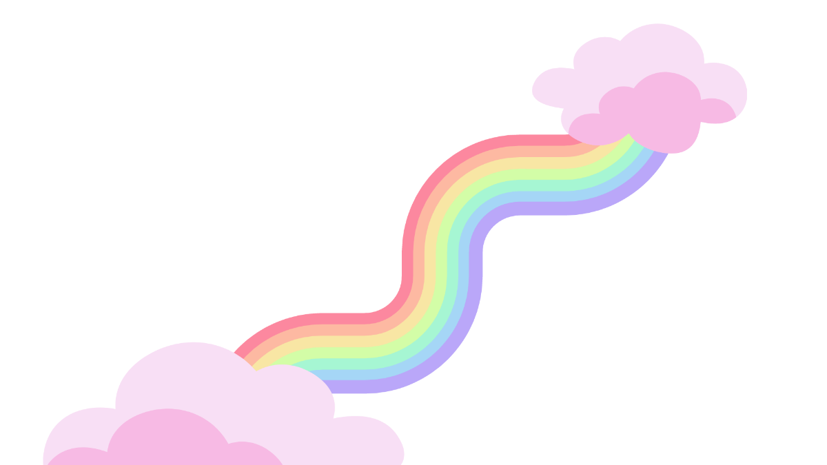 Subtle Rainbow Background Template