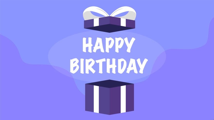 Free Birthday Purple Background