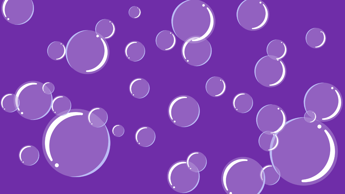 Free Purple Bubble Background Template