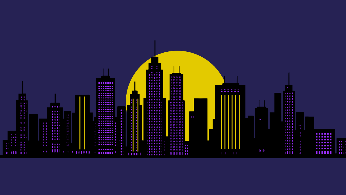 Free Purple City Background Template