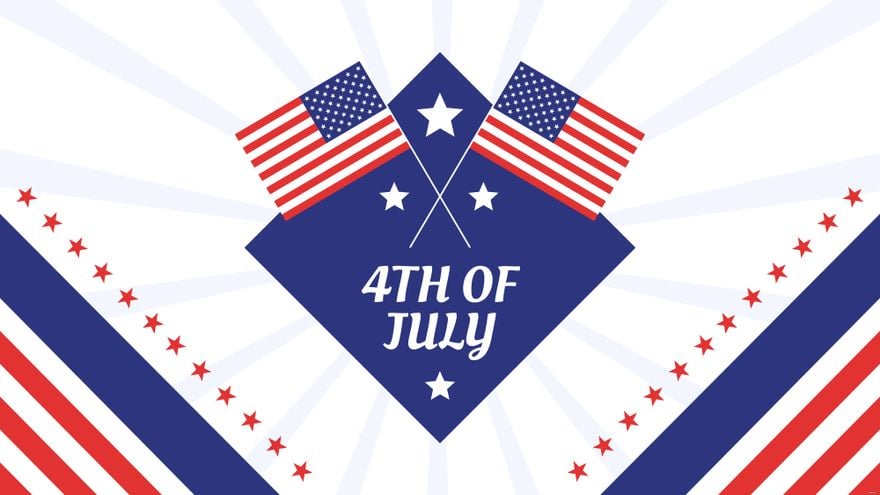 Free 4th Of July Flag Background