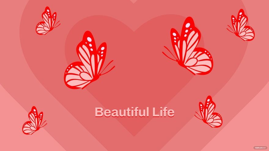Free Butterfly Love Wallpaper