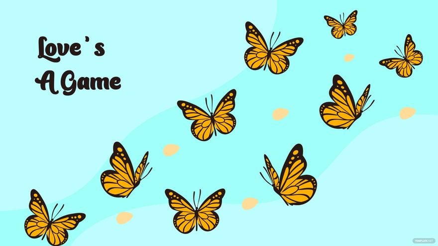 Free Flying Butterfly Wallpaper
