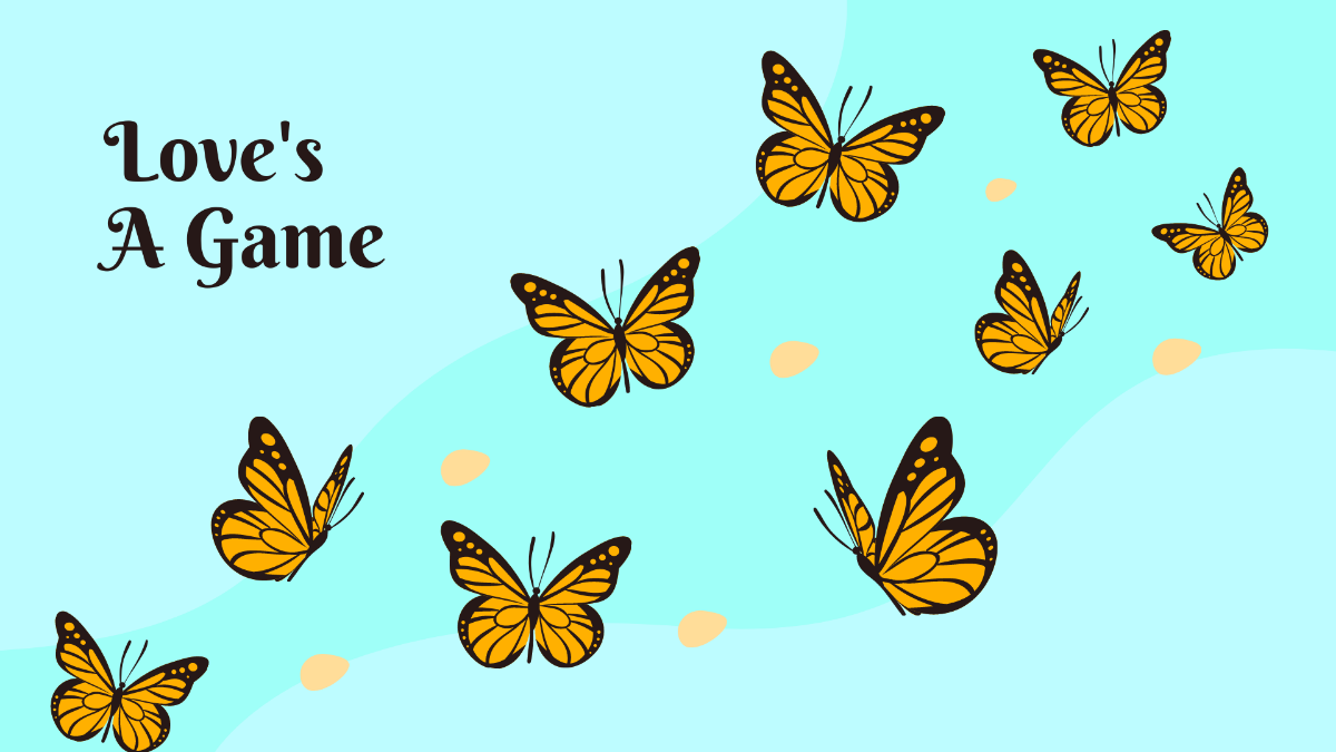 Flying Butterfly Wallpaper Template